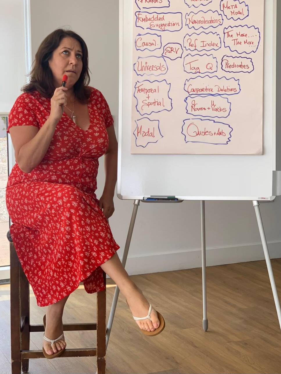 Mary Dowling, Licensed NLP Trainer & Coach, delivering NLP training